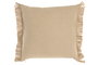 DKD Home Decor Cojín Algodón Hojas Bordado Beige y Marrón (Pack de 2)