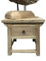 DKD Home Decor Mesita de Noche de Teca Natural