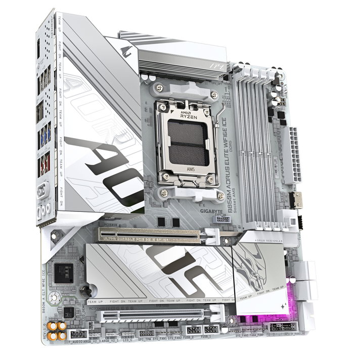 Gigabyte B850M AORUS ELITE WIFI6E ICE Blanco
