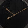 Ixia Reloj de pared negro DM-METAL 61 x 61 cm