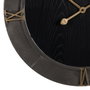 Ixia Reloj de pared negro DM-METAL 61 x 61 cm