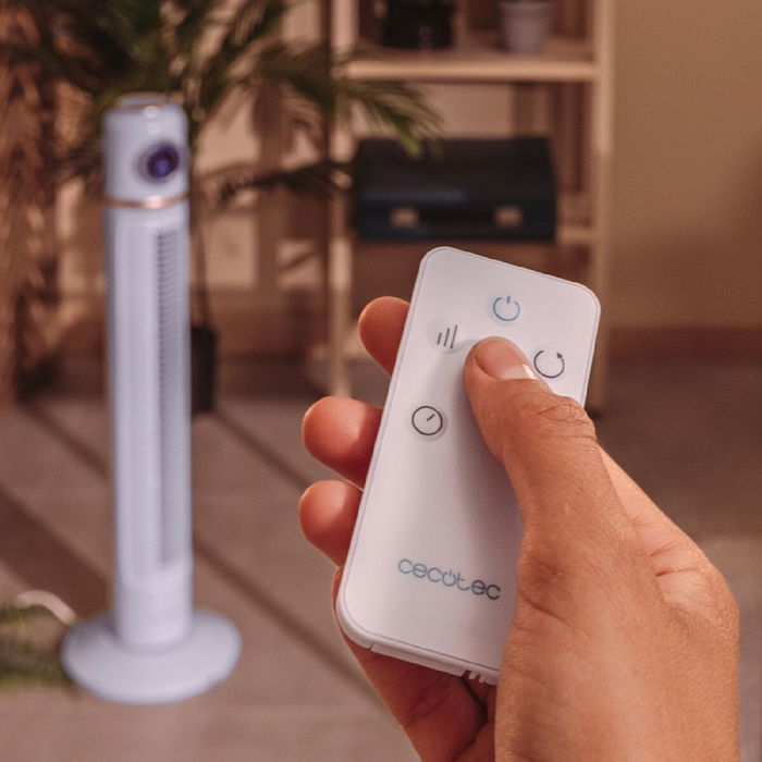 Ventilador Torre Cecotec EnergySilence 1090 Skyline Retro Smart Azul claro 40 W