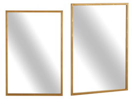 Giftdecor Espejo Rectangular Dorado 90x60 cm