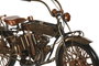 DKD Home Decor Vehículo de Decoración Metal Moto Plateado