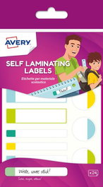 AVERY-DENNISON Etiquetas Escolares Resistentes al Agua Colores Mate Surtido