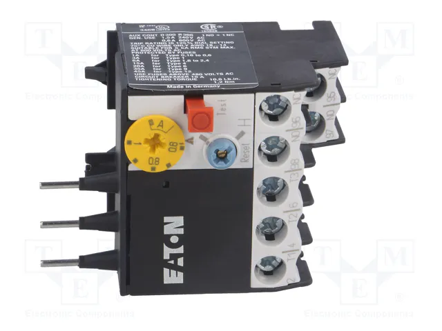 Eaton ZE-1,0 Relé de Protección de Motor 0,6-1,0A 014376 Eaton ZE-1,0 Relé de Protección de Motor 0,6-1,0A 014376