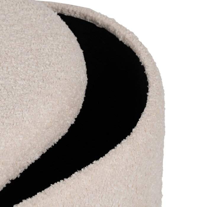 S/2 Puf Baúl Crema Dm-Tejido 44 X 34 X 45 cm