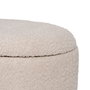 S/2 Puf Baúl Crema Dm-Tejido 44 X 34 X 45 cm