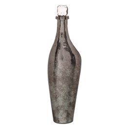 Ixia Botella Decorativa Plata 15 x 13 x 54 cm