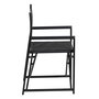 Silla Director Negro Aluminio-Textileno 56 X 53 X 84 cm (Set de 2)