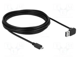 DeLOCK Cable USB 2.0 con conector USB-A angular y Micro-USB B, 5 m