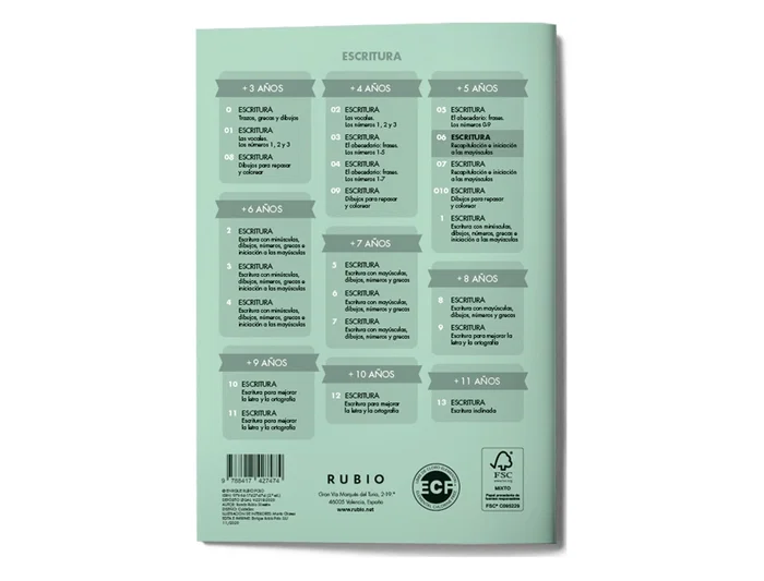 Rubio Cuaderno Caligrafia Nº 06
