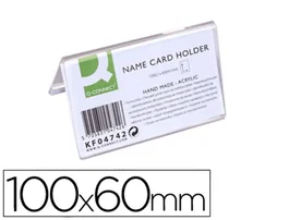 Q-connect Identificador sobremesa metacrilato 100x60 mm ref.5729