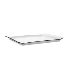 Fuente Porcelana Gastro Black Quid 31x23 cm (6 Unidades)