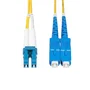 StarTech.com SMLCSC-OS2-10M Cable de fibra óptica OS2 monomodo LC-SC 10 metros 100G para CWDM 1260-1625 nm, amarillo