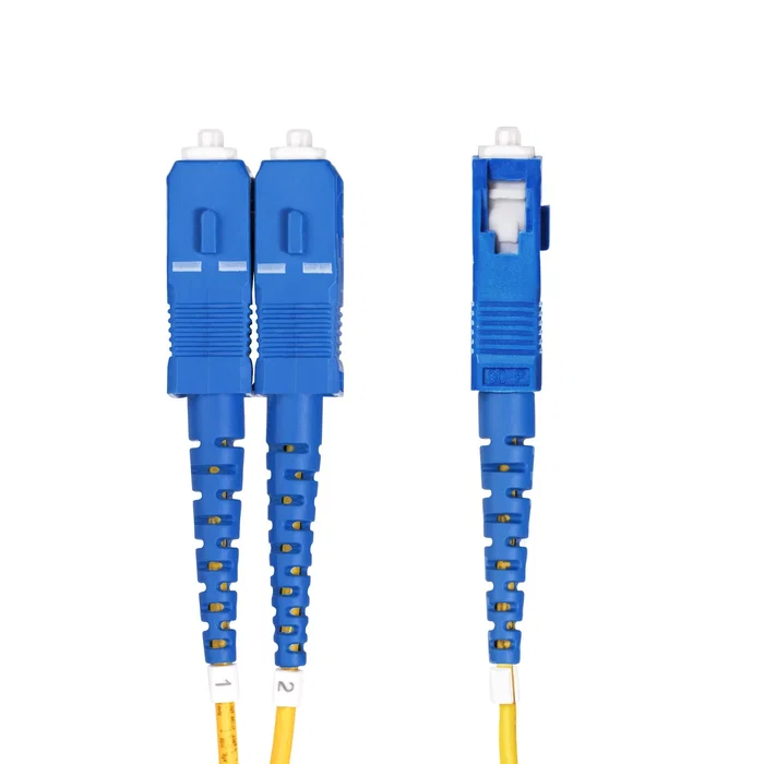 StarTech.com SMLCSC-OS2-10M Cable de fibra óptica OS2 monomodo LC-SC 10 metros 100G para CWDM 1260-1625 nm, amarillo
