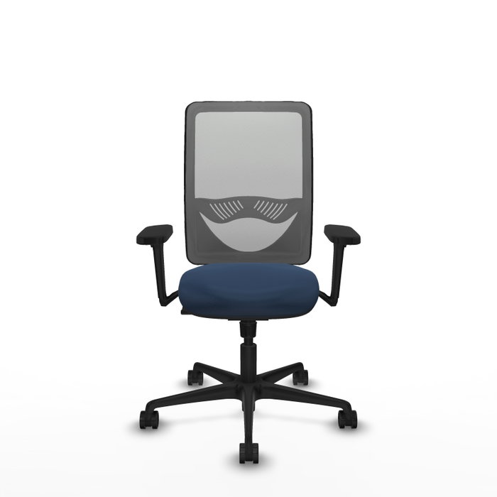 PIQUERAS Y CRESPO Silla de oficina Zulema con Mecanismo Sincro, Azul marino y Gris PIQUERAS Y CRESPO Silla de oficina Zulema con Mecanismo Sincro, Azul marino y Gris