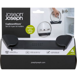 Joseph Joseph CupboardStore Set de 4 Soportes para Tapas de Sartenes Gris