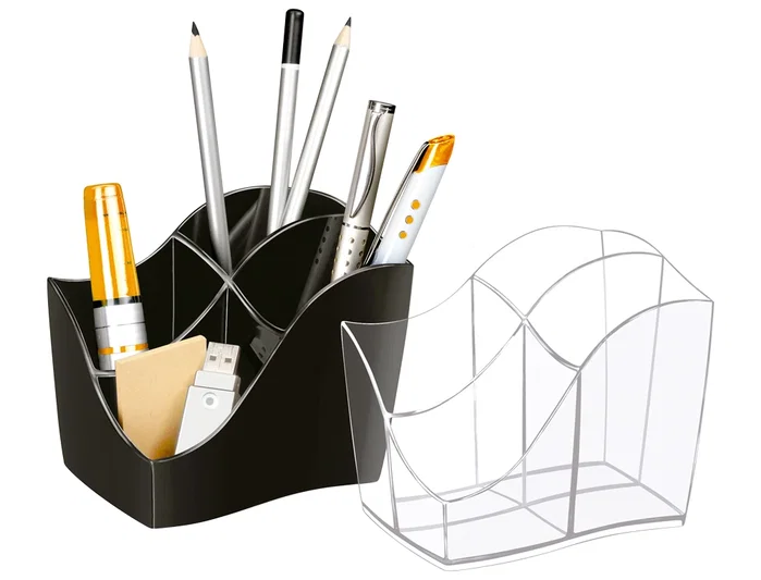 Cep Cubilete portalapices gama ellypse plastico negro 118x89x98 mm