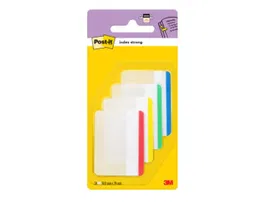 Post-It Index Rigido Archivar Grandes 4 Colores X 24 Marcadores 686f-1