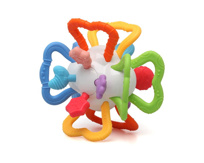KioKids Mordedor Sensorial Bola Bebé +4 Meses Juguete Dentición Estimulación Multicolores KioKids Mordedor Sensorial Bola Bebé +4 Meses Juguete Dentición Estimulación Multicolores