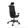 PIQUERAS Y CRESPO Silla de oficina Mardos con mecanismo Sincro/Traslack Azul y Negro
