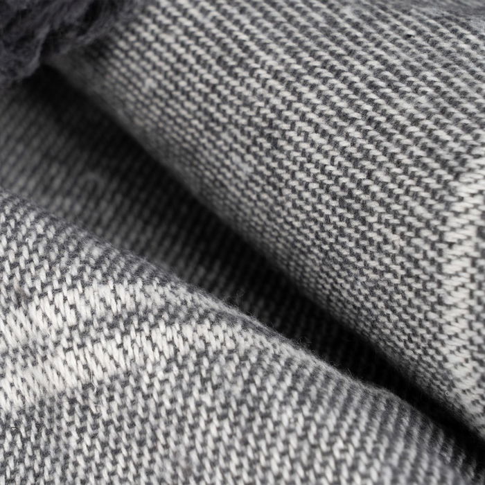 Colcha Cuadros Antracita Algodón 200 X 260 cm