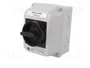 SPAMEL Interruptor de Leva 25A 0-1 Negro