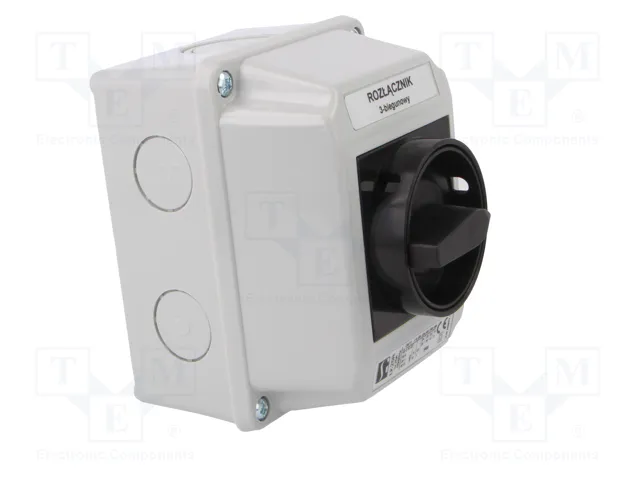 SPAMEL Interruptor de Leva 25A 0-1 Negro SPAMEL Interruptor de Leva 25A 0-1 Negro