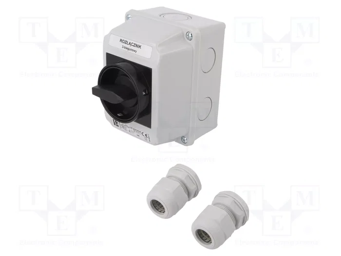 SPAMEL Interruptor de Leva 25A 0-1 Negro SPAMEL Interruptor de Leva 25A 0-1 Negro