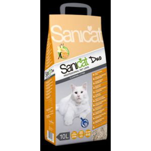 Sanicat Arena Aglomerante Vainilla-Mandarina 8L Bentonita sin Polvo FSC Sanicat Arena Aglomerante Vainilla-Mandarina 8L Bentonita sin Polvo FSC