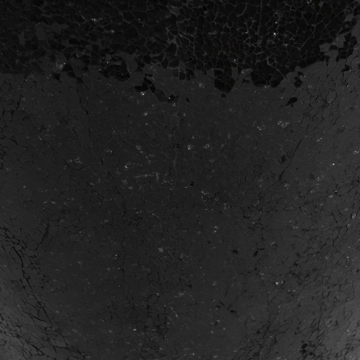 Jarrón Negro Fibra de Vidrio Decoración 46 X 46 X 70,50 cm
