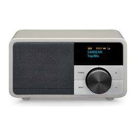 Sangean DDR-7 Glacier Silver - Radio Digital Personal DAB+/FM con Bluetooth 5.0, Pantalla OLED, Batería Recargable, Color Plata
