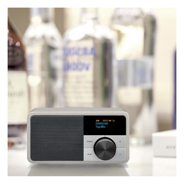 Sangean DDR-7 Glacier Silver - Radio Digital Personal DAB+/FM con Bluetooth 5.0, Pantalla OLED, Batería Recargable, Color Plata Sangean DDR-7 Glacier Silver - Radio Digital Personal DAB+/FM con Bluetooth 5.0, Pantalla OLED, Batería Recargable, Color Plata