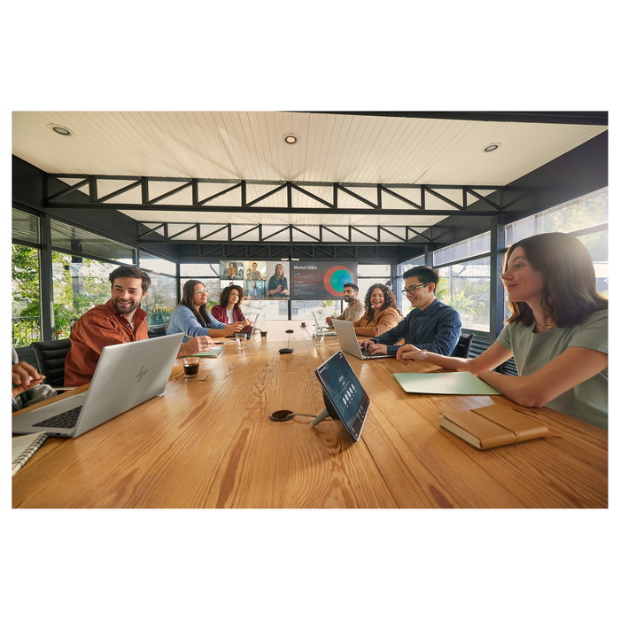 HP Poly Studio A2 Black - Micrófono de mesa con USB Negro, Compatible con Poly Studio