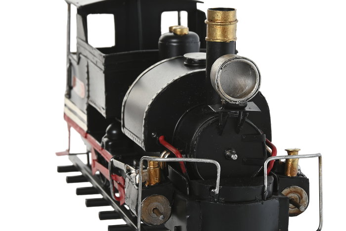 DKD Home Decor Vehículo de Decoración Metal Locomotora Negro