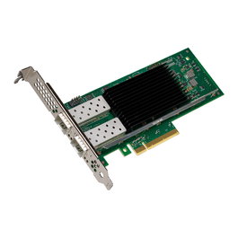 Intel Adaptador de Red E810-XXVDA2 Ethernet PCIe 4.0 x8 25/10/1GbE SFP28 Dual Puerto para Servidor, Baja/Full Profile, Retail