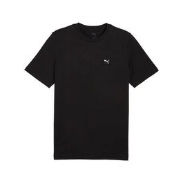 Camiseta de Manga Corta Hombre Puma Essentials Elevated Negro 11-12 Años