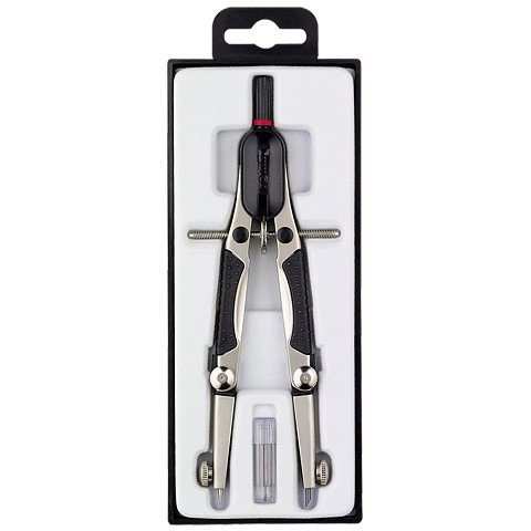 Rotring Compás Compact Micrométrico de Ajuste Rápido Negro Mate