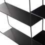 Day Estante de Pared Metal Day 57x40x10 cm con 4 Baldas de Metal, Estructura Tubo 4 mm