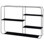 Day Estante de Pared Metal Day 57x40x10 cm con 4 Baldas de Metal, Estructura Tubo 4 mm