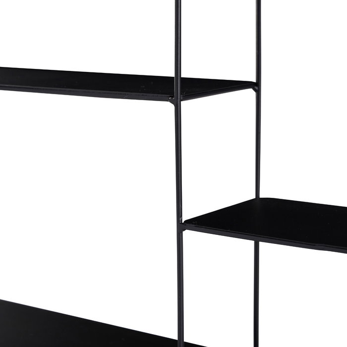 Day Estante de Pared Metal Day 57x40x10 cm con 4 Baldas de Metal, Estructura Tubo 4 mm