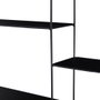 Day Estante de Pared Metal Day 57x40x10 cm con 4 Baldas de Metal, Estructura Tubo 4 mm