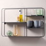 Day Estante de Pared Metal Day 57x40x10 cm con 4 Baldas de Metal, Estructura Tubo 4 mm