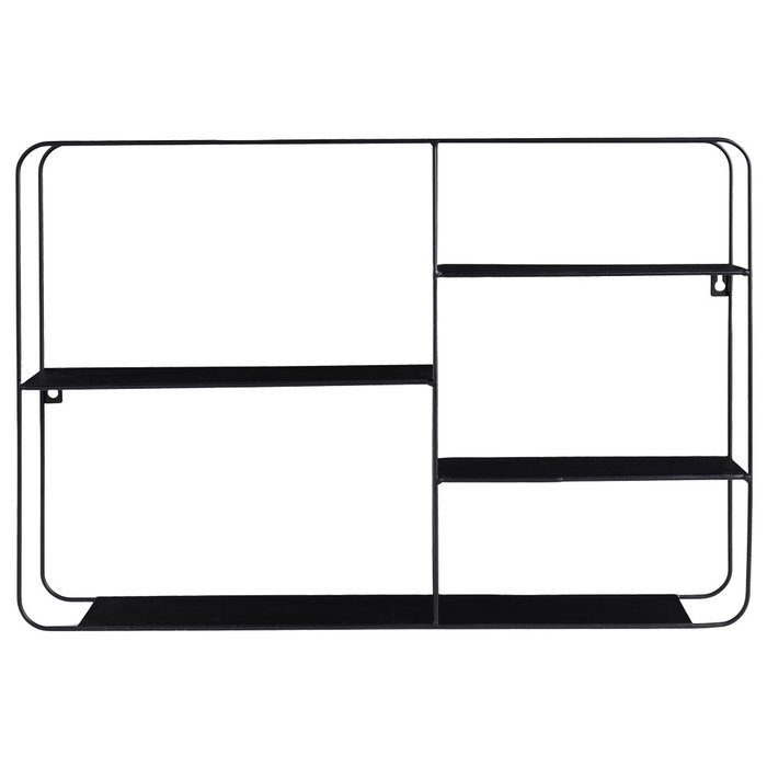Day Estante de Pared Metal Day 57x40x10 cm con 4 Baldas de Metal, Estructura Tubo 4 mm