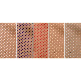 Wonder Wrapper Expositor 50 Rollos Papel de Regalo Kraft 100% Reciclado 0.7 x 2 m, 5 Modelos Diferentes