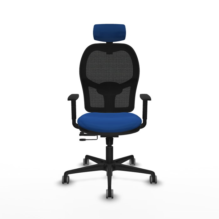 PIQUERAS Y CRESPO Silla de oficina Jorquera con mecanismo Sincro/Traslack, Azul y Negro PIQUERAS Y CRESPO Silla de oficina Jorquera con mecanismo Sincro/Traslack, Azul y Negro
