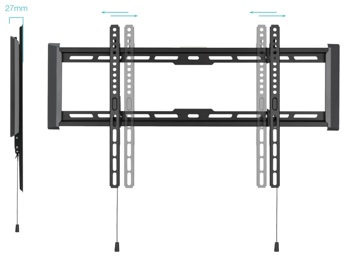 Tooq Soporte Fijo de Pared LP1083F-B para Pantallas de 37-80 Pulgadas, Negro