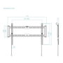 Tooq Soporte Fijo de Pared LP1083F-B para Pantallas de 37-80 Pulgadas, Negro