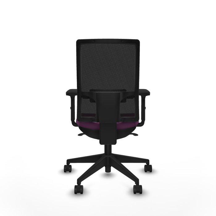 PIQUERAS Y CRESPO Silla de oficina Horna con mecanismo Sincro, Morado y Negro